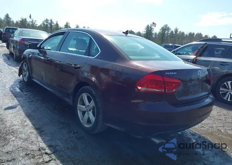 2013 Volkswagen Passat 2.5L Se from USA, damaged, VIN 1VWBP7A36DC046438